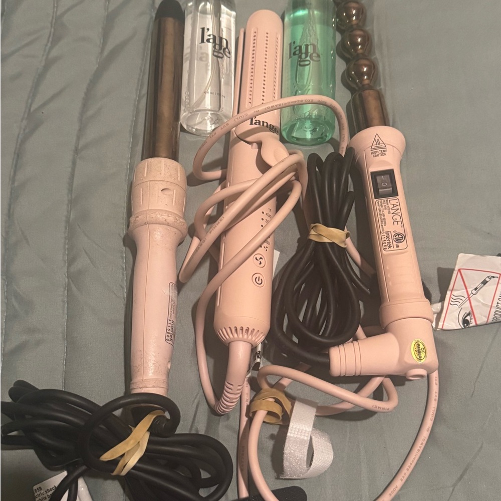 Lange Pink Hair Styling Tools Set